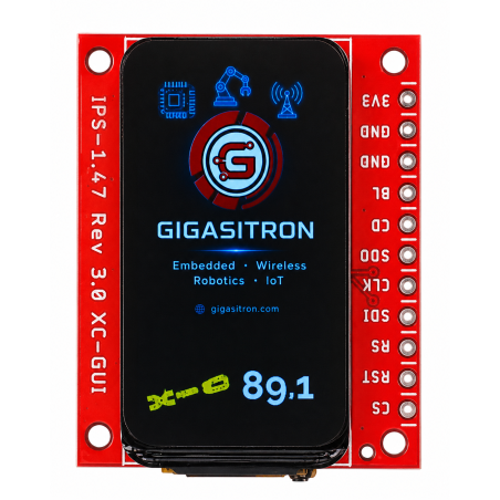 1.47 inch IPS TFT LCD Module – 172×320 SPI Display, ST7789P3, XC-GUI Board